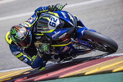 Stefano Manzi mit der Dynavolt-Triumph