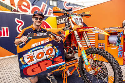 Im Mai 2025 fuhr Jeffrey Herlings seinen 200. Grand Prix – für KTM