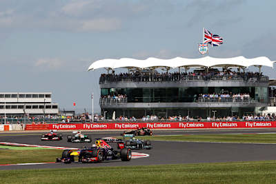 So könnte das beim Silverstone-Test aussehen, aber ohne den Silberpfeil