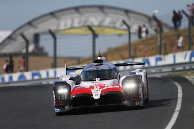 Schnellster beim Vortest zu den 24h von Le Mans: Der Toyota TS050 Hybrid von Sébastien Buemi, Kazuki Nakajima und Fernando Alonso