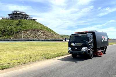 Auf dem Mandalika Circuit wird sauber gemacht