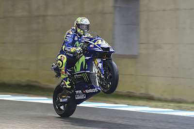Valentino Rossi auf seiner Yamaha M1