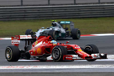 Ferrari vor Mercedes, dieser Eindruck täuscht