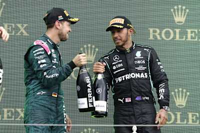 Sebastian Vettel und Lewis Hamilton