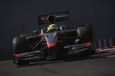 Maldonado spulte für HRT eifrig Runden ab