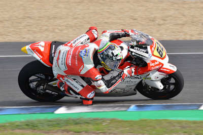 Stefano Manzi beim privaten Jerez-Test im November