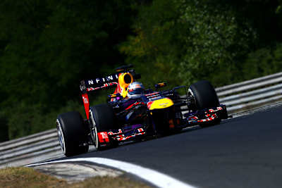 Die schnellste Runde drehte Sebastian Vettel schon in der ersten halben Stunde des Nachmittagstrainings