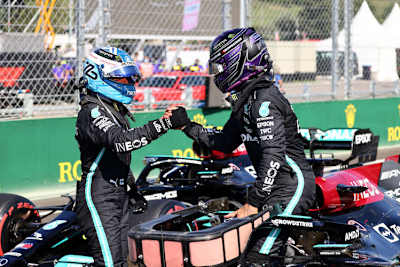 Valtteri Bottas und Lewis Hamilton