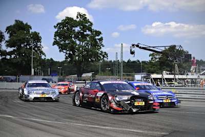 Gary Paffett (re.) auf dem Norisring