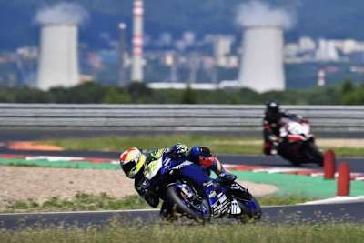 Domi Aegerter (vorne) in Most