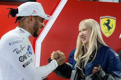 Lewis Hamilton in Miami mit der Sängerin Rosé