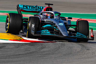 George Russell im Mercedes