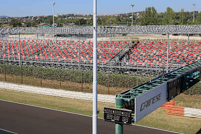 Das Fassungsvermögen der Tribünen wurde auf rund 28 Prozent verringert