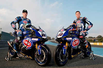 Alex Lowes und Michael van der Mark (v.l.) bilden das Yamaha-Duo in der Superbike-WM 2017