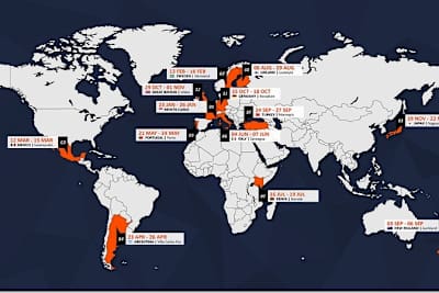 Der ursprünglich geplante Terminkalender