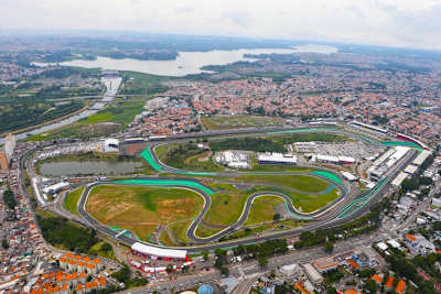 Die Rennstrecke von Interlagos