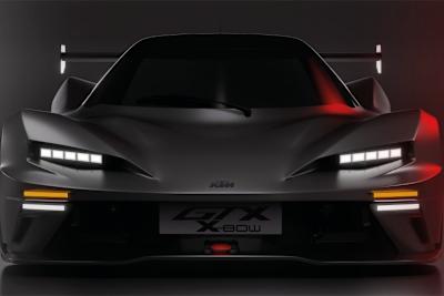 So soll der KTM X-Bow GT2/GTX von vorne aussehen