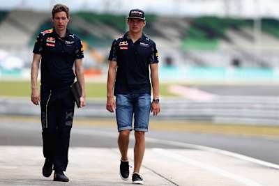 Max Verstappen (rechts) in Sepang