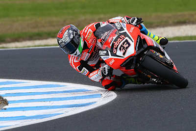 Marco Melandri erreichte mit seiner Ducati Platz 5