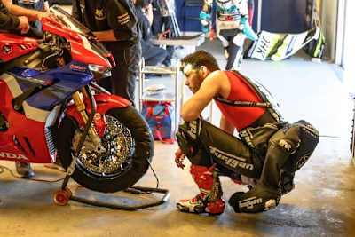 Jordi Torres und seine Honda