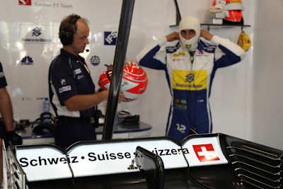 So sieht der Heckflügel am Sauber seit diesem Wochenende aus