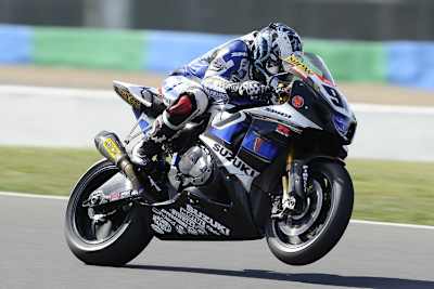 Leon Haslam gewann 2010 drei Rennen für Suzuki