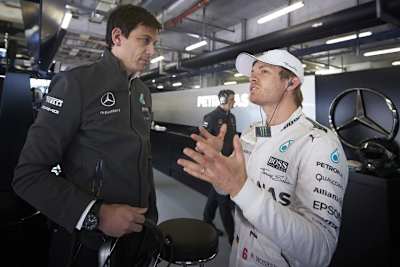 Toto Wolff mit Nico Rosberg