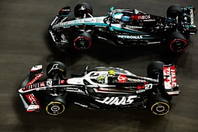 George Russell (oben) und Nico Hülkenberg