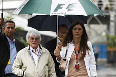 Bernie Ecclestone und seine Gattin Fabiana