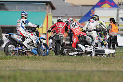 Kurz nach dem schrecklichen Unfall von Doriano Romboni