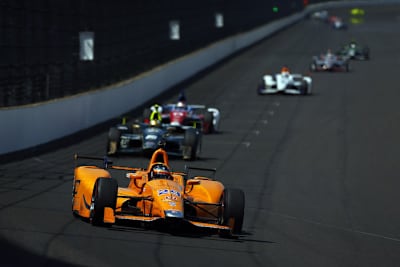 Fernando Alonso beim Training am Montag