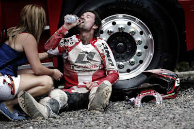 Max Nagl war nach den Rennen völlig ausgepowert