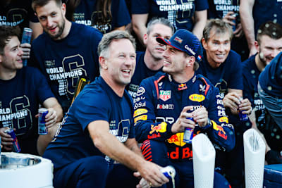 Christian Horner und Max Verstappen