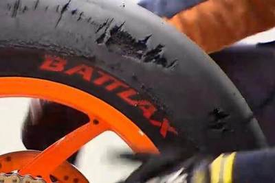 So sah Marc Márquez´ Hinterreifen nach elf Runden aus!