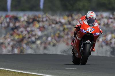 Casey Stoner wirkte sehr unzufrieden mit seiner Ducati