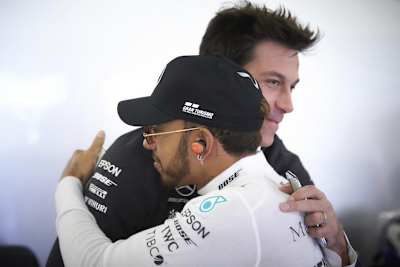 Toto Wolff und Lewis Hamilton
