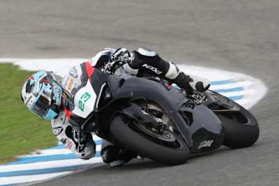 Marcel Schrötter bei seinem Debüt auf der Wepol-Ducati