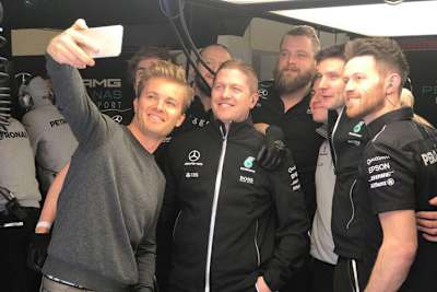 Nico mit seinen früheren Mechanikern