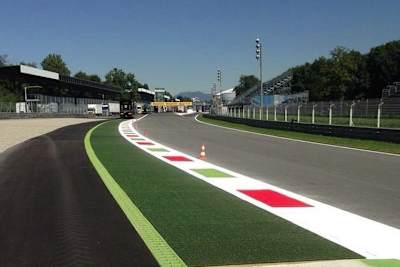 So sieht die Parabolica heute aus, eingangs der Start/Ziel-Geraden