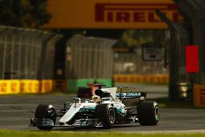 Lewis Hamilton im Albert-Park