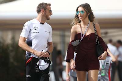 Jenson Button und seine Freundin Brittny