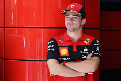 Charles Leclerc durfte in Monza im Rahmen eines Filmtags ein paar Runden drehen