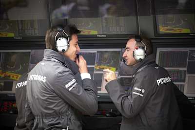 Toto Wolff und Paddy Lowe