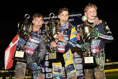 Die Top-3 Nicklas Aagaard, Oskar Paluch und Villads Nagel (v.l.)