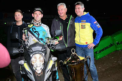 Tobias Pfeil, Tyler Bowers, Harald Pfeil und Thomas Hannecke (v.l.)