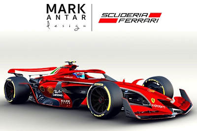 So stellt sich Designer Mark Antar einen Ferrari vor, basieren auf Stilstudien der Formel-1-Führung