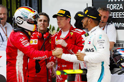 Sebastian Vettel blieb auch nach dem Rennen fair