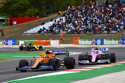 Lando Norris in Portugal vor Lance Stroll – bald wird es krachen