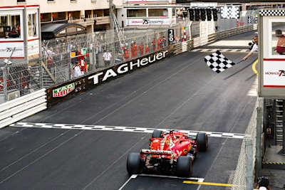 Sebastian Vettel durfte in Monte Carlo seinen dritten Saisonsieg feiern