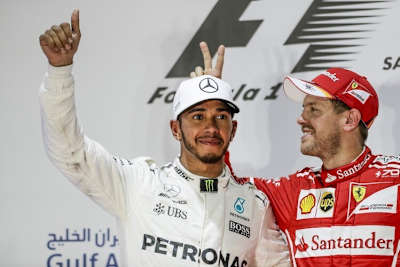 Lewis Hamilton und Sebastian Vettel